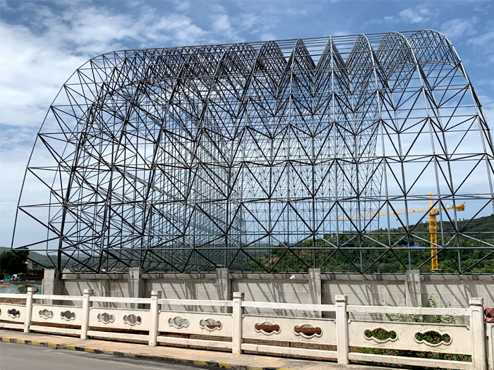 松江山寨矿储煤棚网架